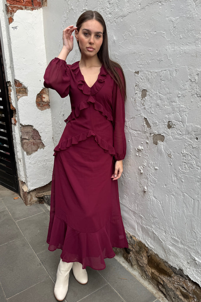 plum maxi dress Charlotte | Plum Maxi dress